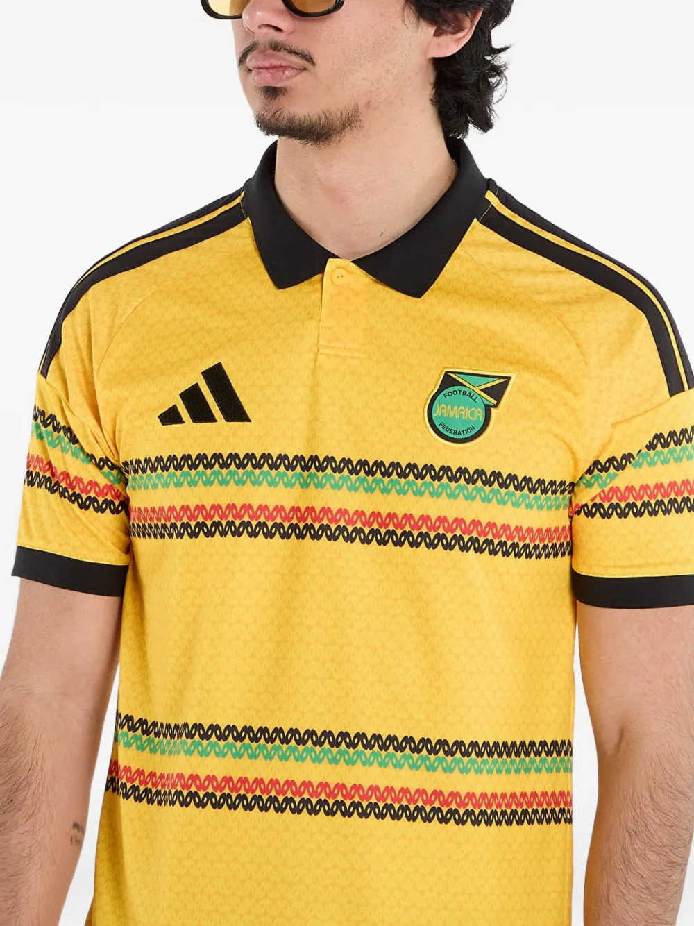 adidas x Bob Marley Jamaica 26 polo shirt Geel