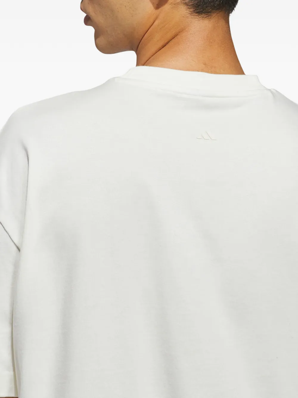 adidas Basketball logo-print T-shirt Wit