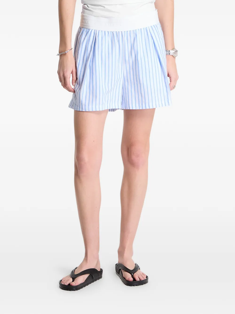 Nike Chill Poplin striped shorts - White
