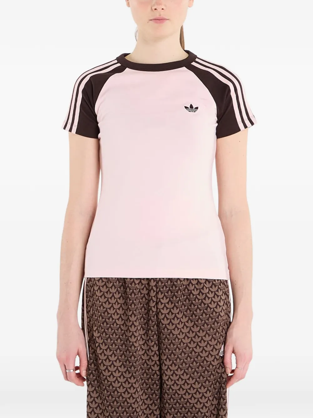 adidas Sst logo-embroidered T-shirt - Rosa