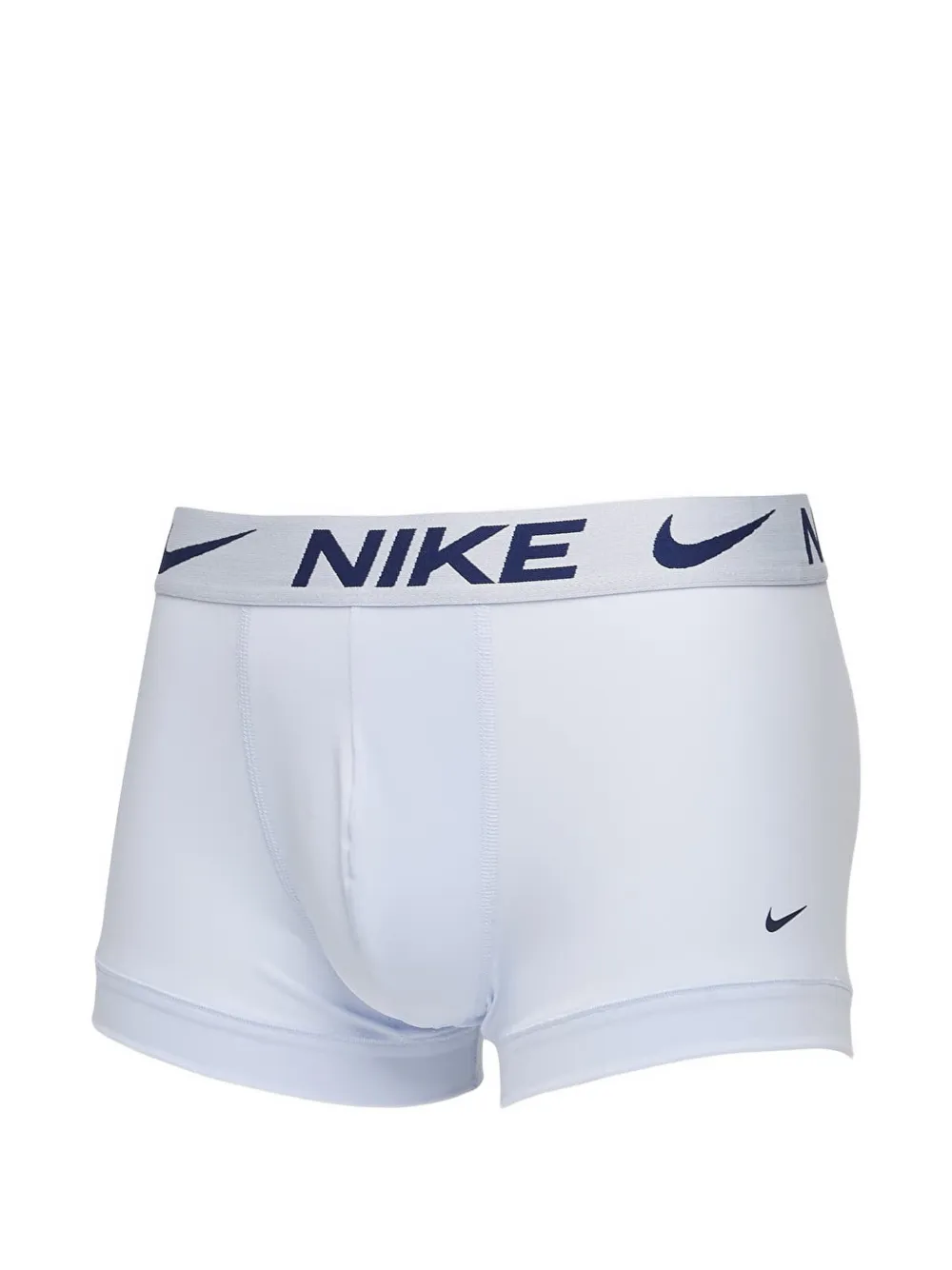 Nike logo-waistband trunks (pack of three) Blauw