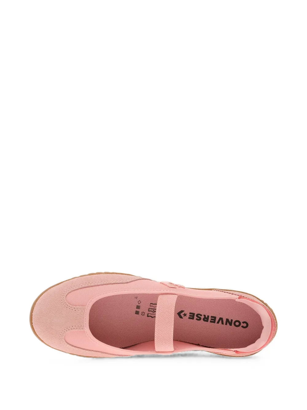 Converse Run Star Trainer ballet slip-ons Roze