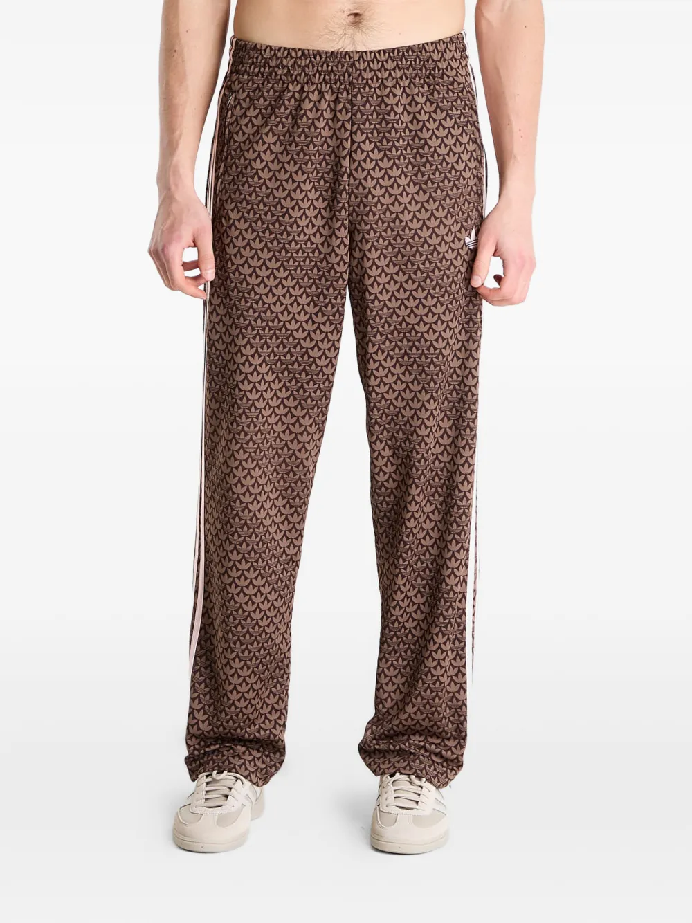 adidas Firebird monogram track pants - Marrone