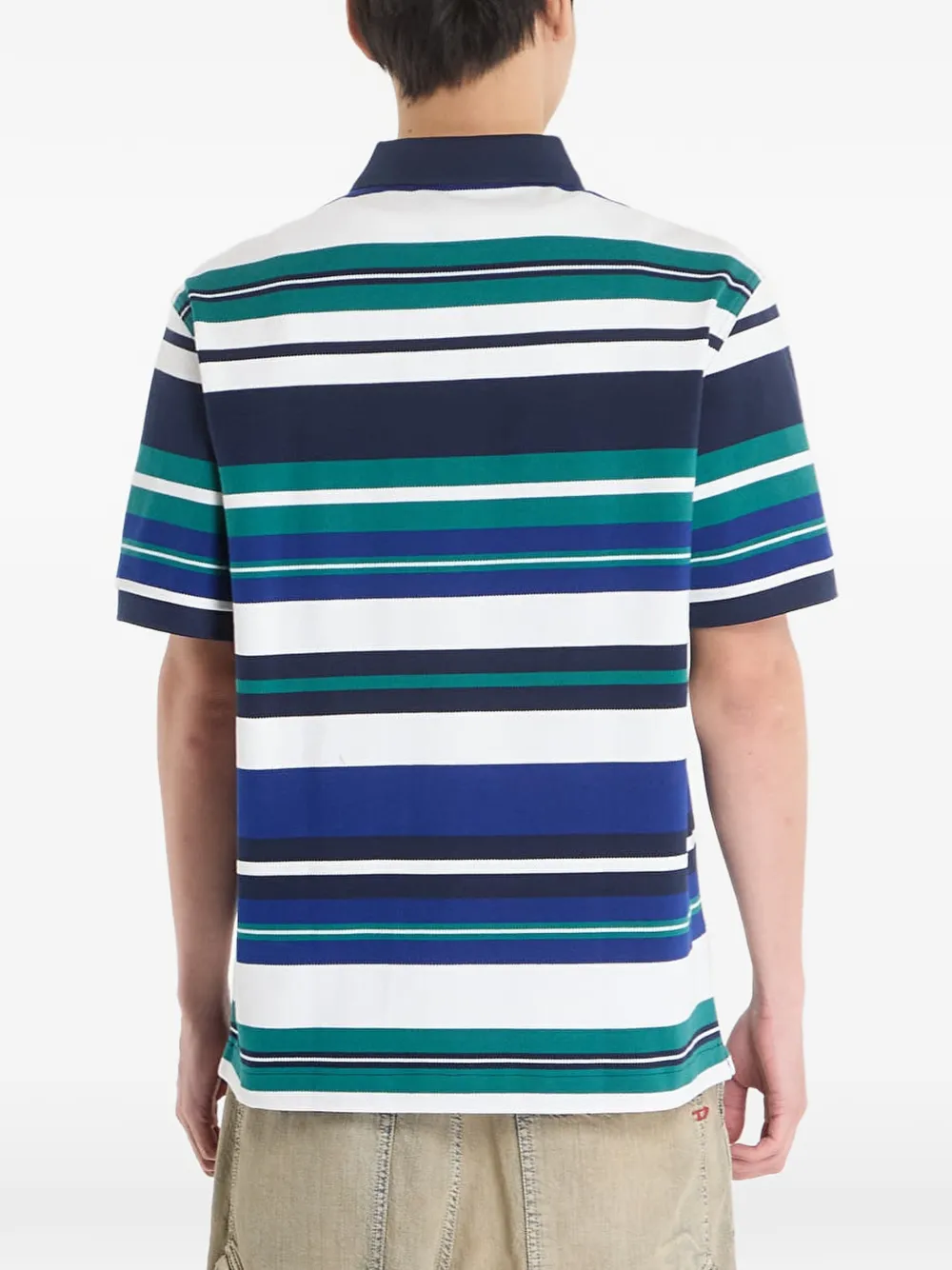 Fred Perry Ruimvallend gestreept poloshirt Blauw