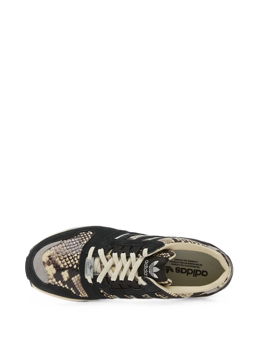adidas ZX 8000 snakeskin-effect sneakers Zwart