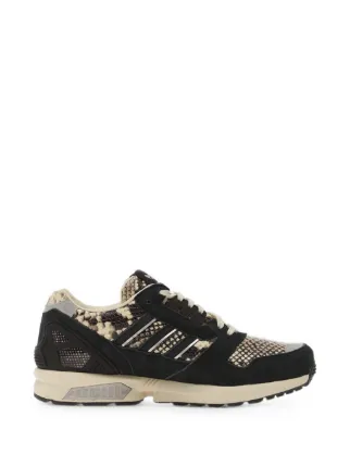 Adidas ZX 8000 snakeskin-effect Sneakers | Black | FARFETCH