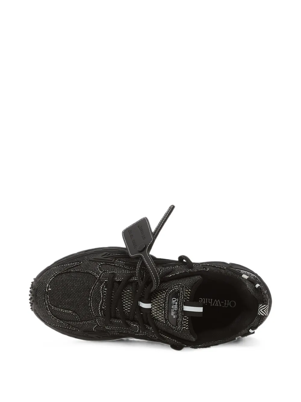 Off-White Be Right Back denim sneakers Zwart
