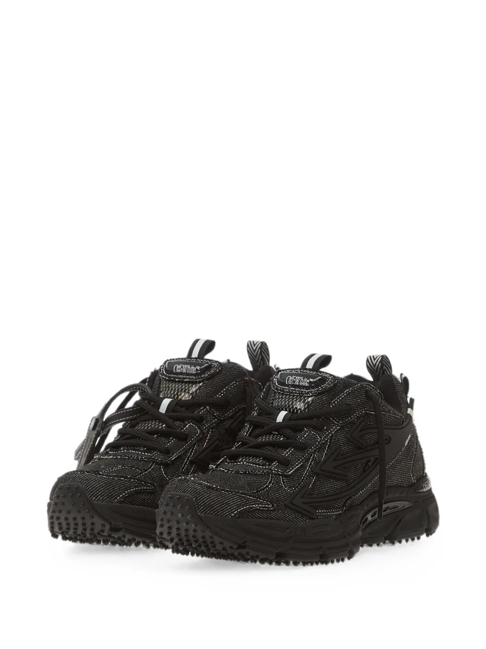 Off-White Be Right Back denim sneakers Zwart