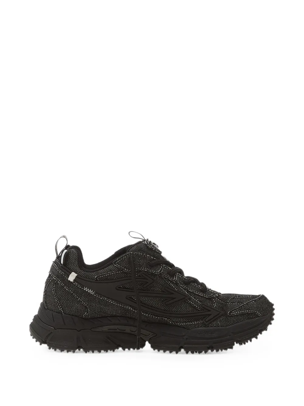 Off-White Be Right Back denim sneakers Zwart