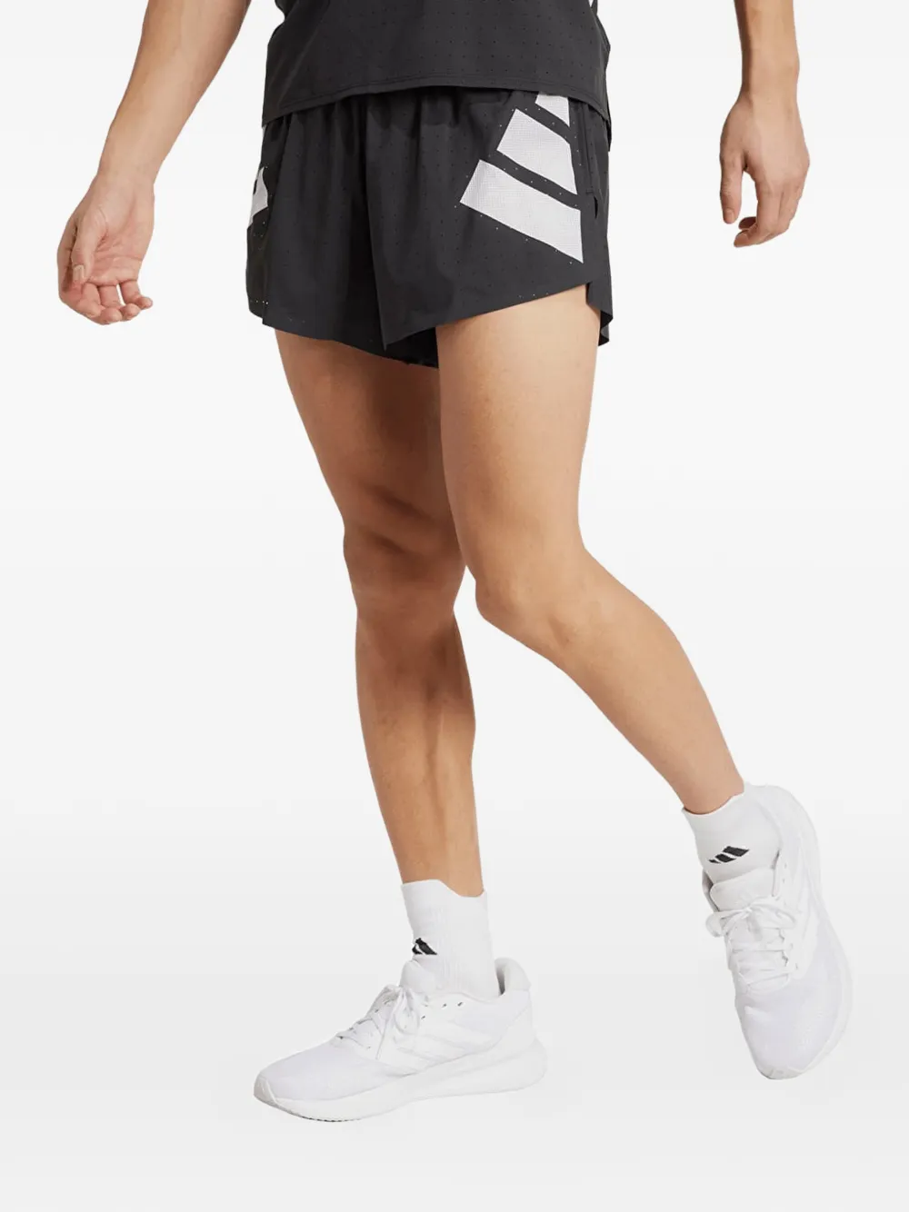 adidas Adizero Road To Records split shorts - Nero