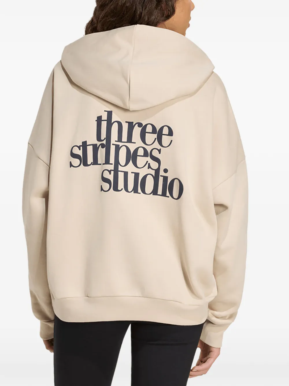 adidas Hoodie met logoprint Beige