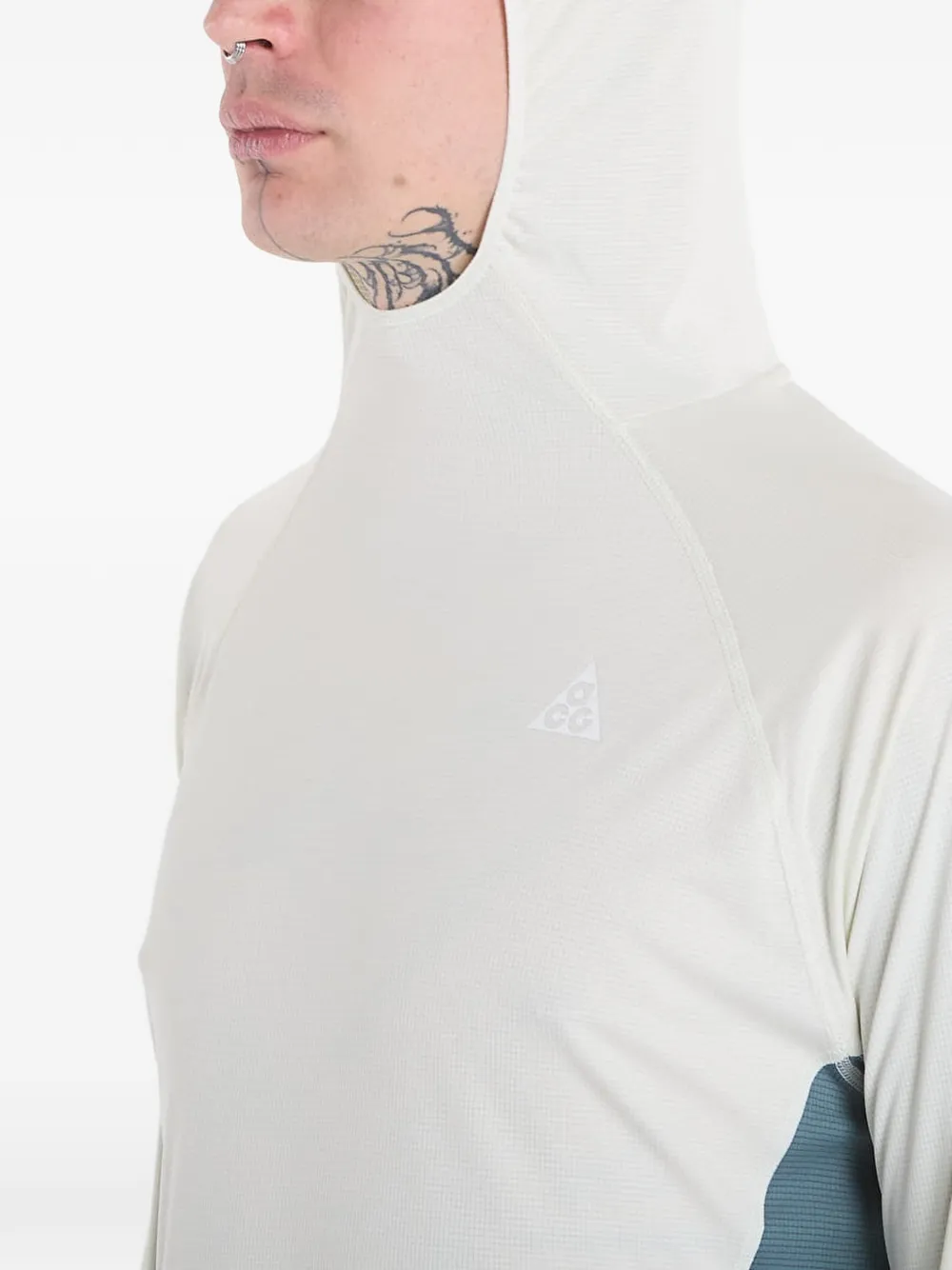 Nike Solar Chase trainingstop met lange mouwen Beige