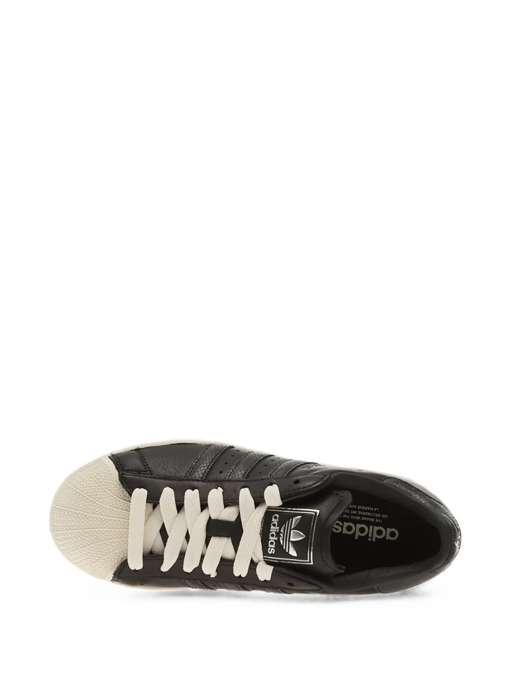 adidas Superstar II snakeskin-effect sneakers Zwart