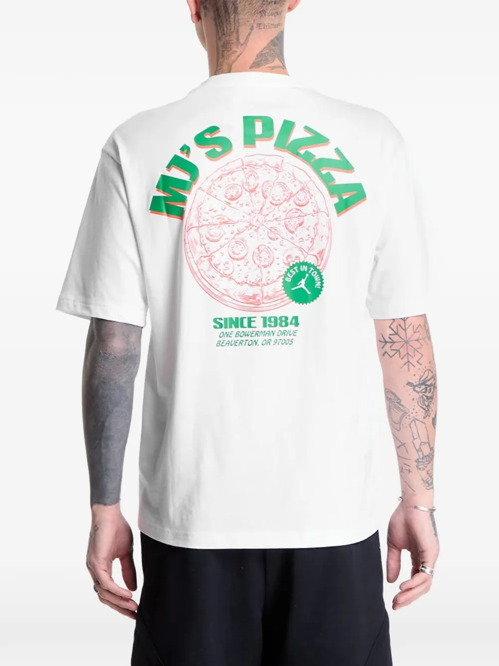 Jordan T-shirt met grafische print Wit