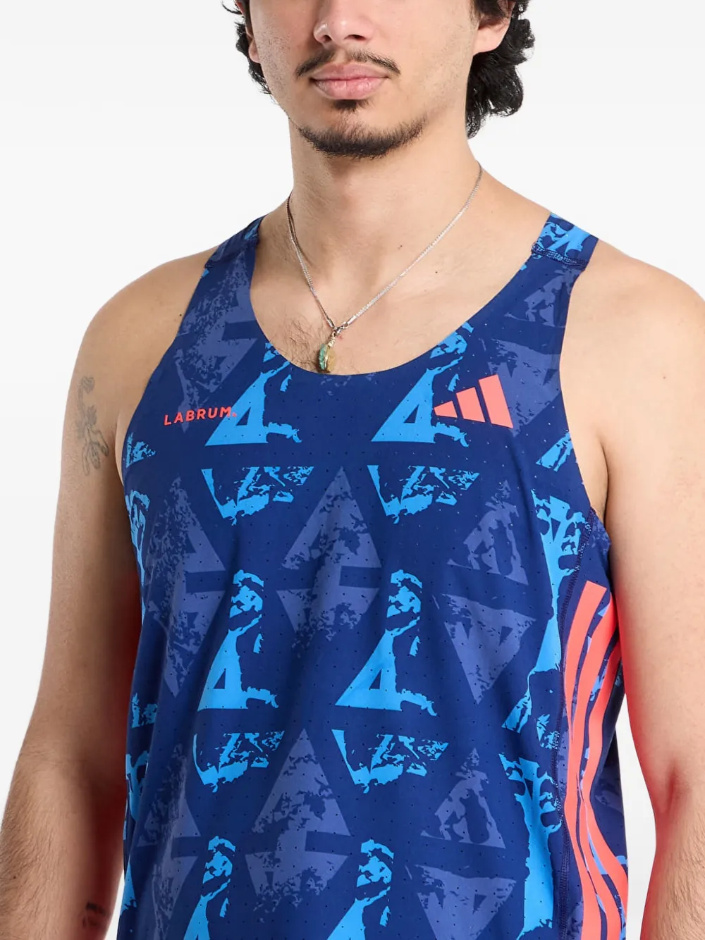 adidas Adizero Labrum tank top Blauw