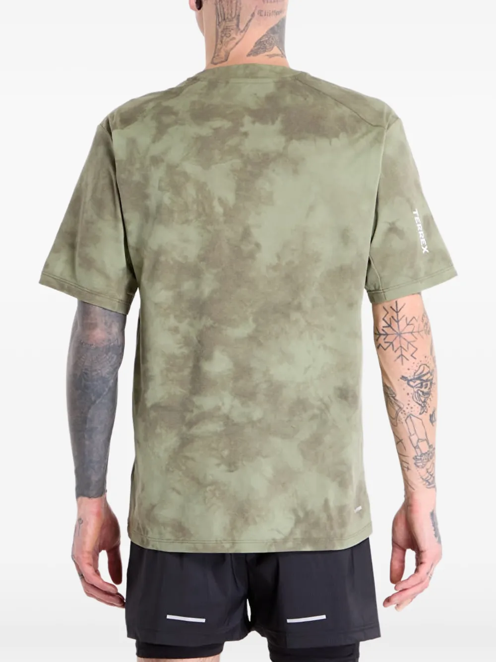 adidas Terrex tie-dye T-shirt Groen