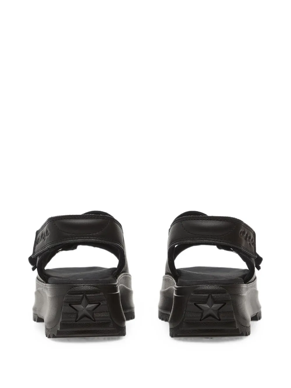 Converse Run Star platform sandals Zwart
