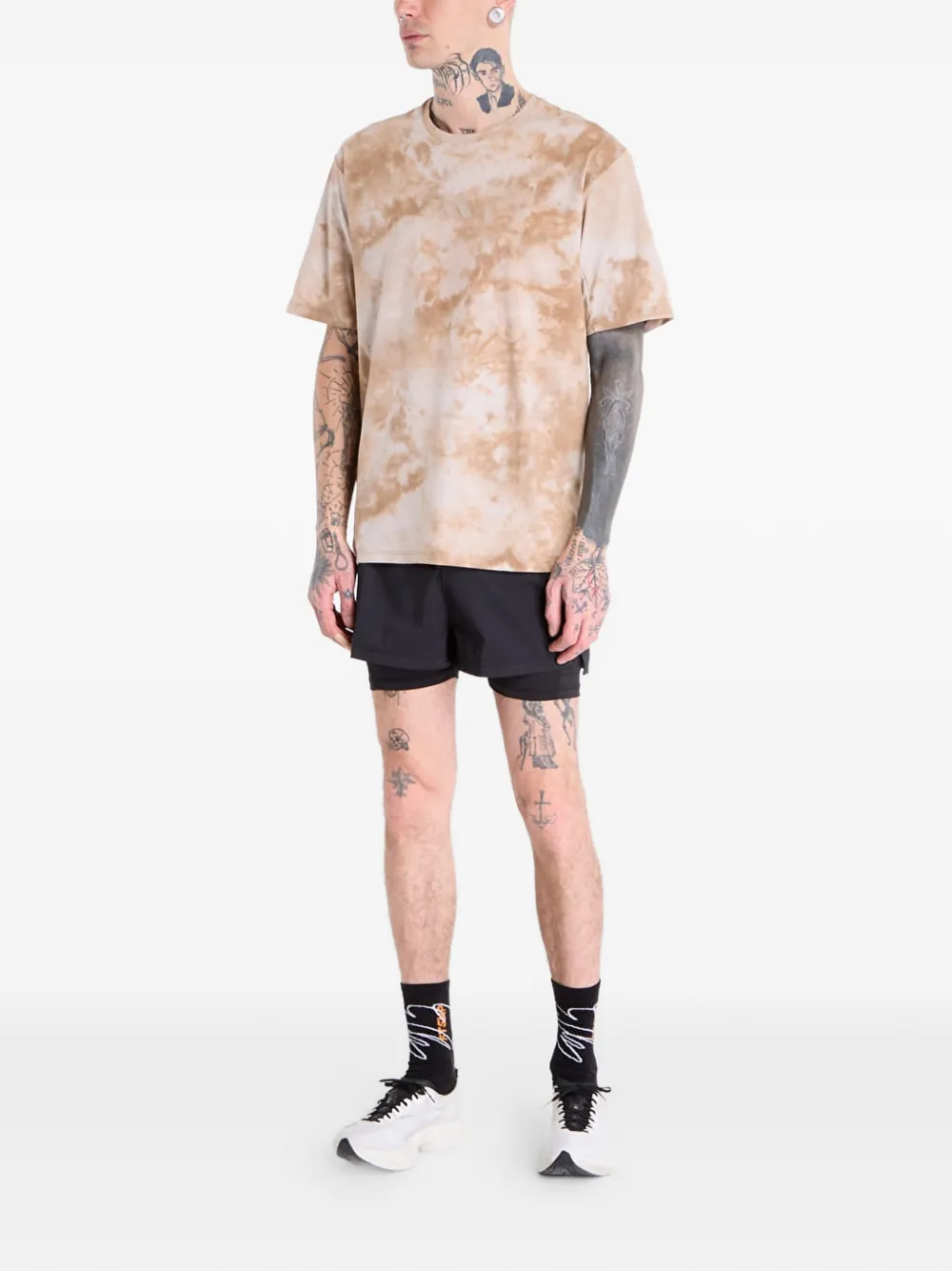 adidas Terrex T-shirt met verfspray Beige