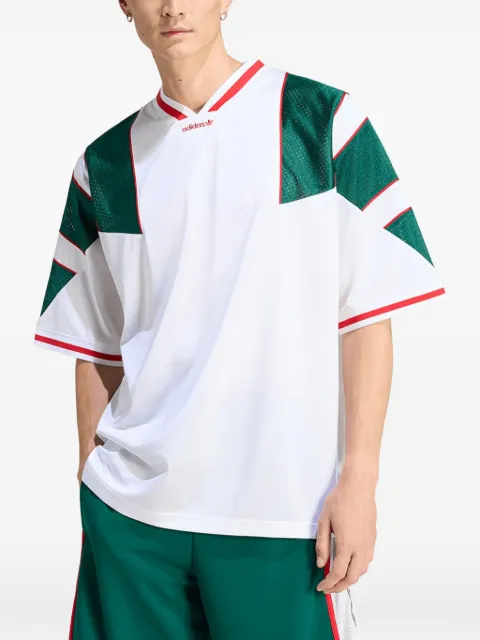 adidas mesh-panel jersey T-shirt