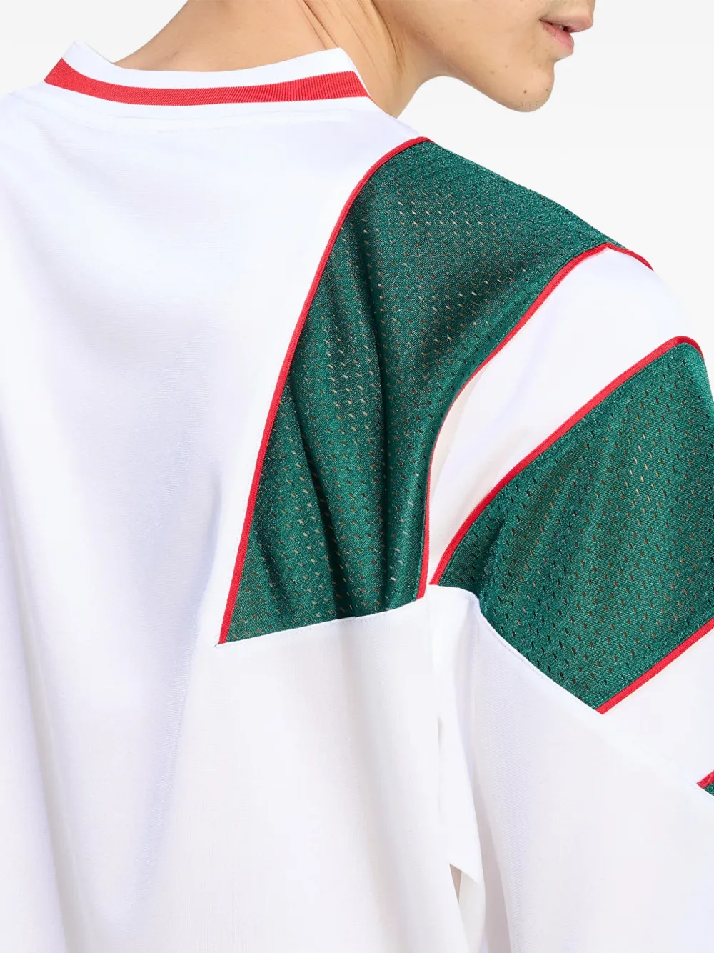 adidas Jersey T-shirt met mesh vlak Wit