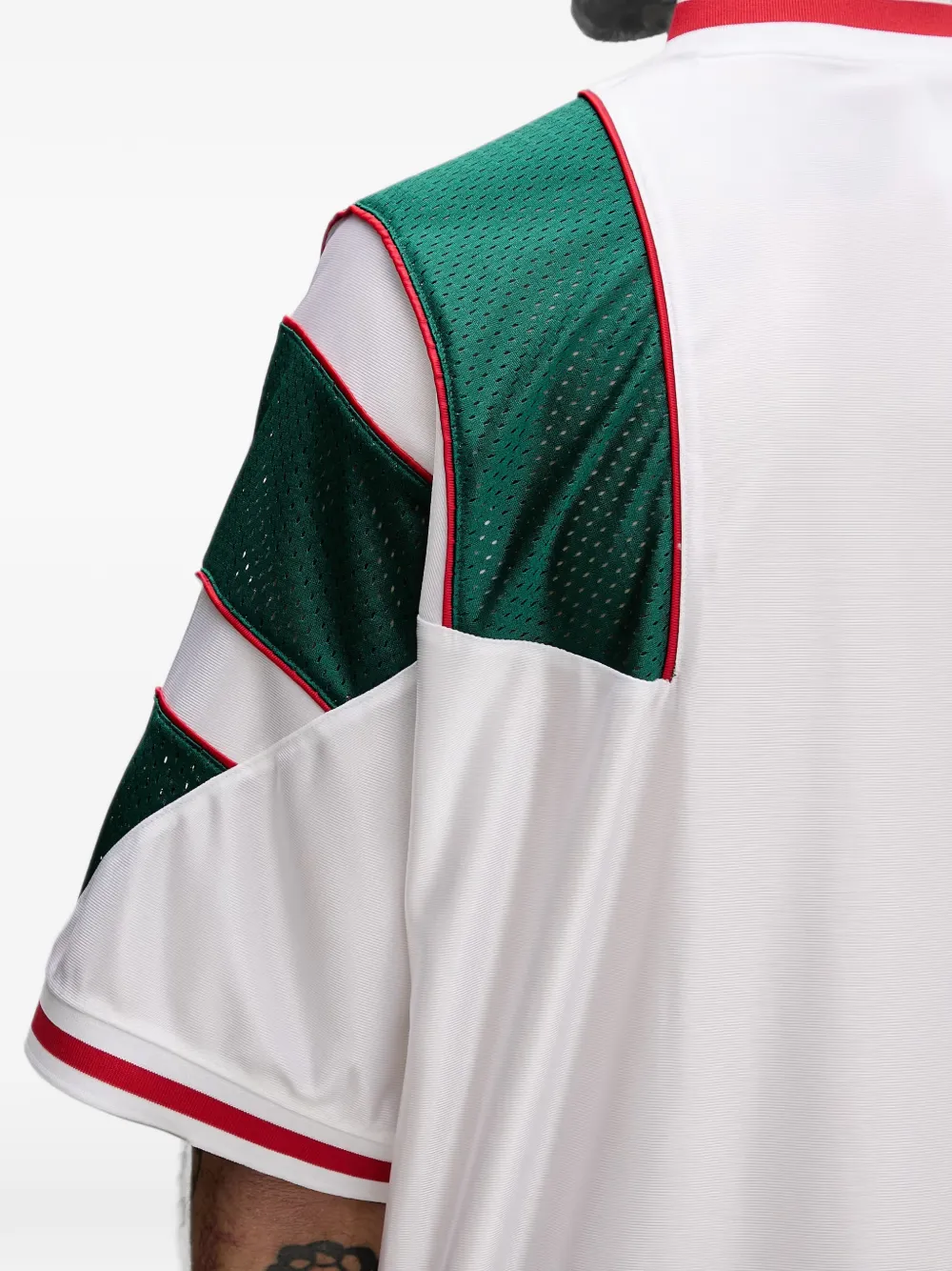 adidas Jersey T-shirt met mesh vlak Wit