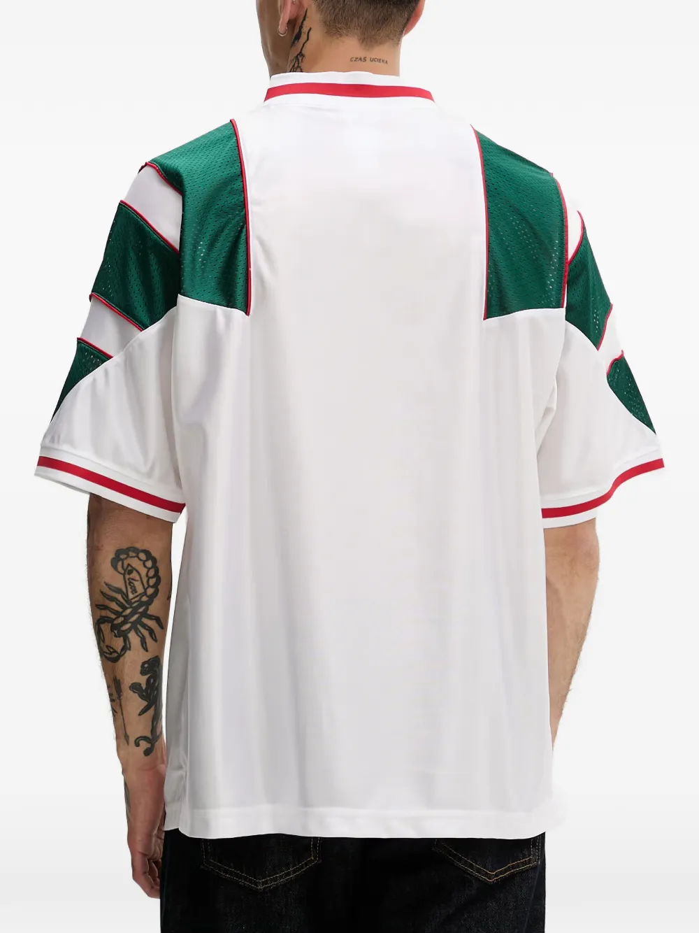 adidas Jersey T-shirt met mesh vlak Wit