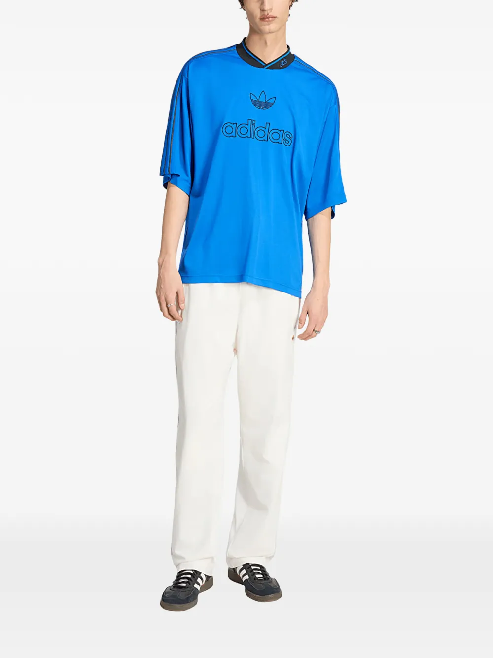 adidas T-shirt met logoprint Blauw