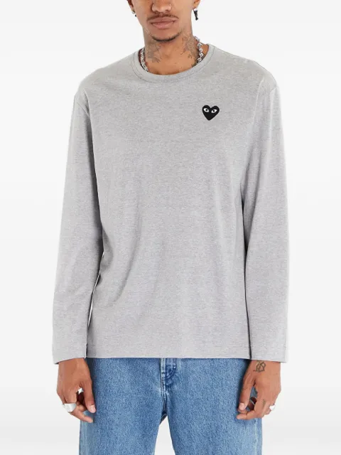 Comme Des Garçons Play Heart logo long-sleeve T-shirt