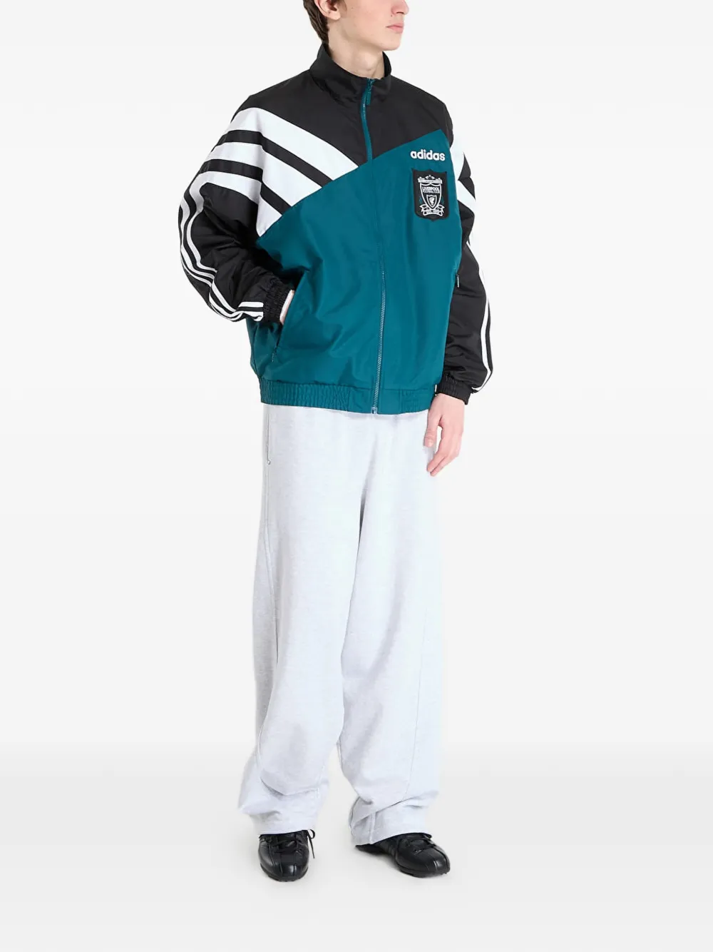 adidas Liverpool FC 95 trainingsjack Zwart