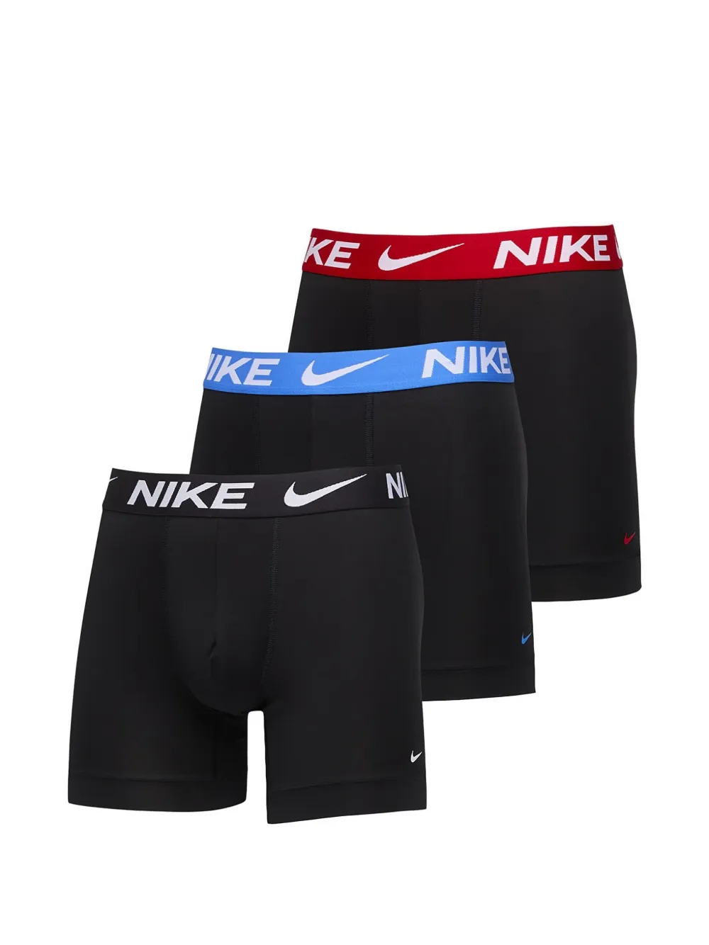 Nike logo-waistband boxer briefs (set of three) - Nero