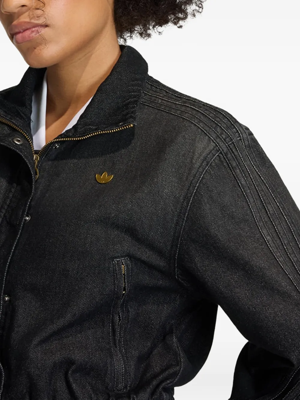 adidas Denim trainingsjack Zwart