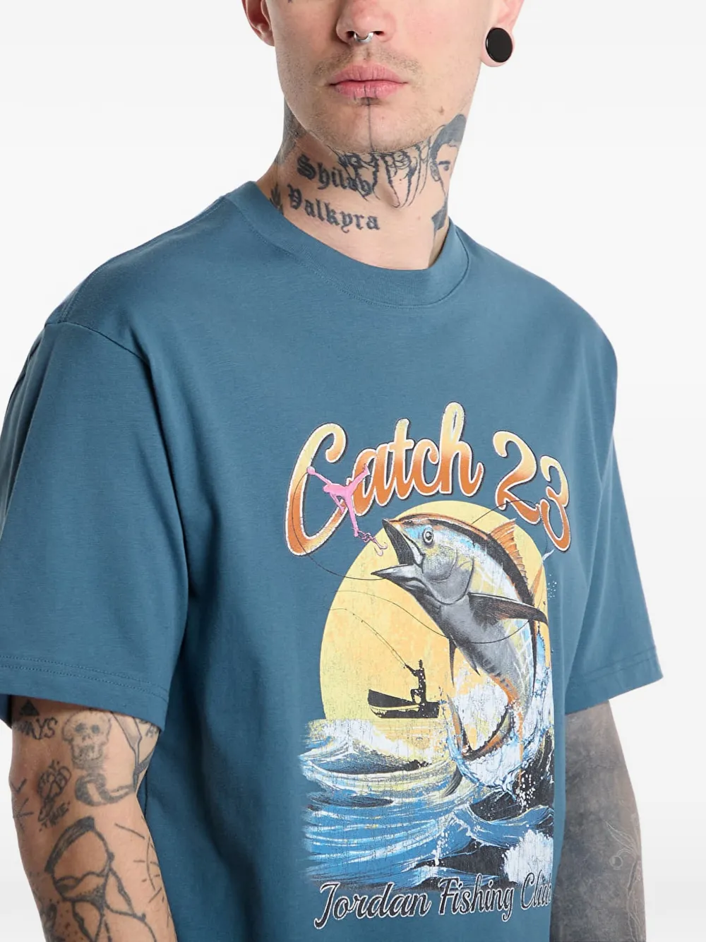 Jordan T-shirt met grafische print Blauw