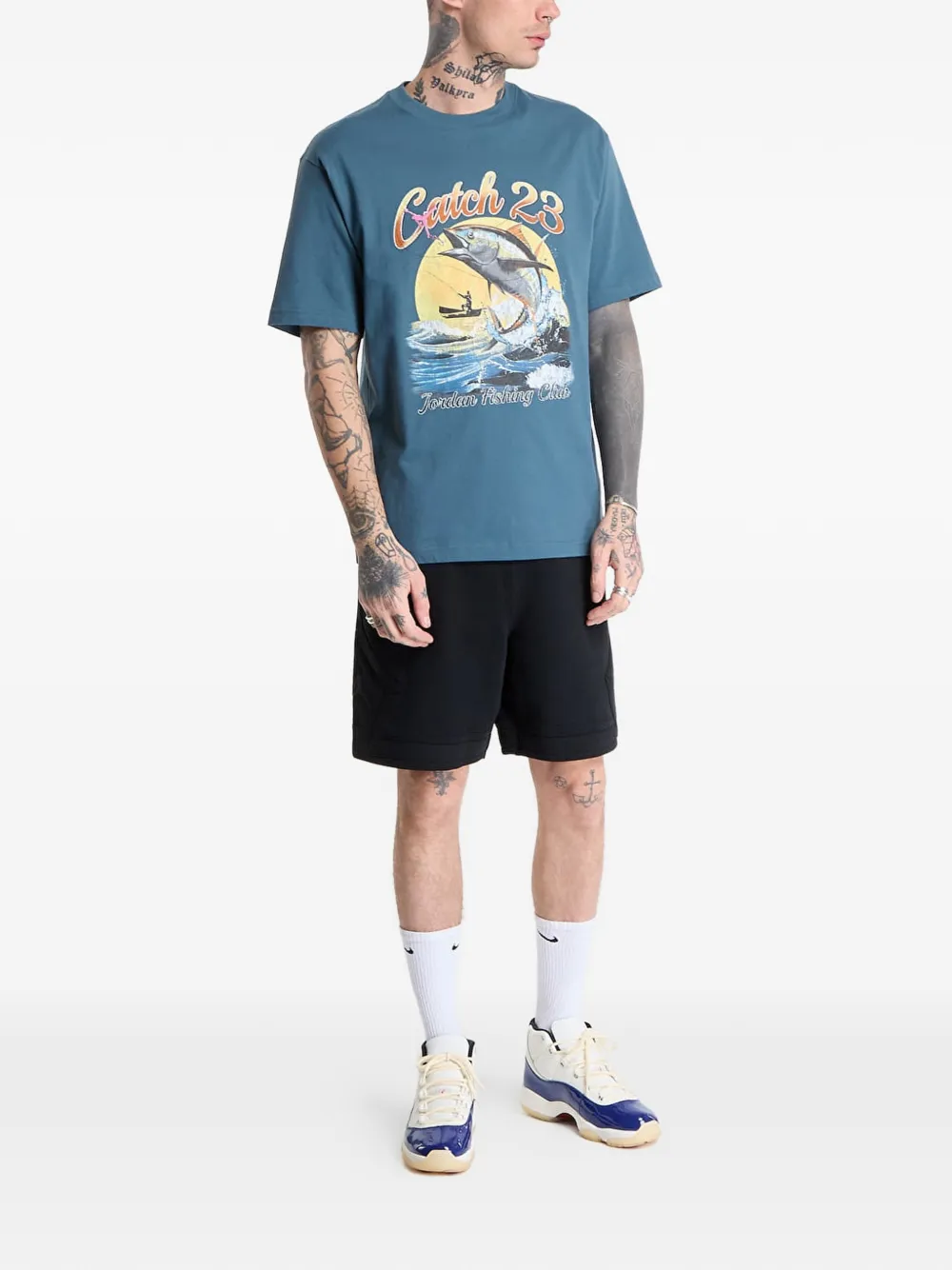 Jordan T-shirt met grafische print Blauw