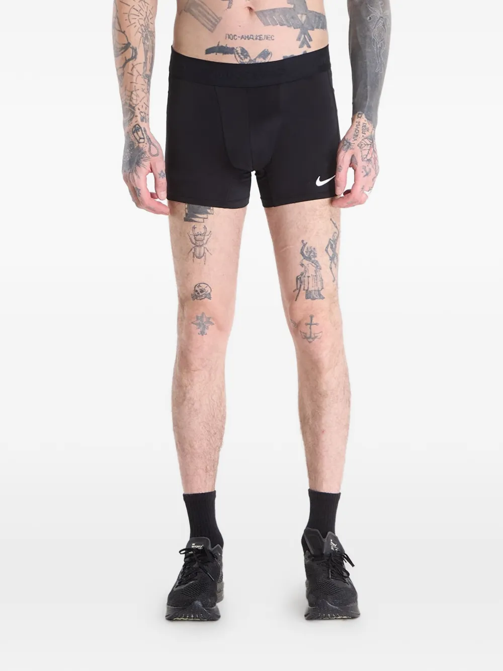 Nike Nike Pro logo-print shorts - Nero