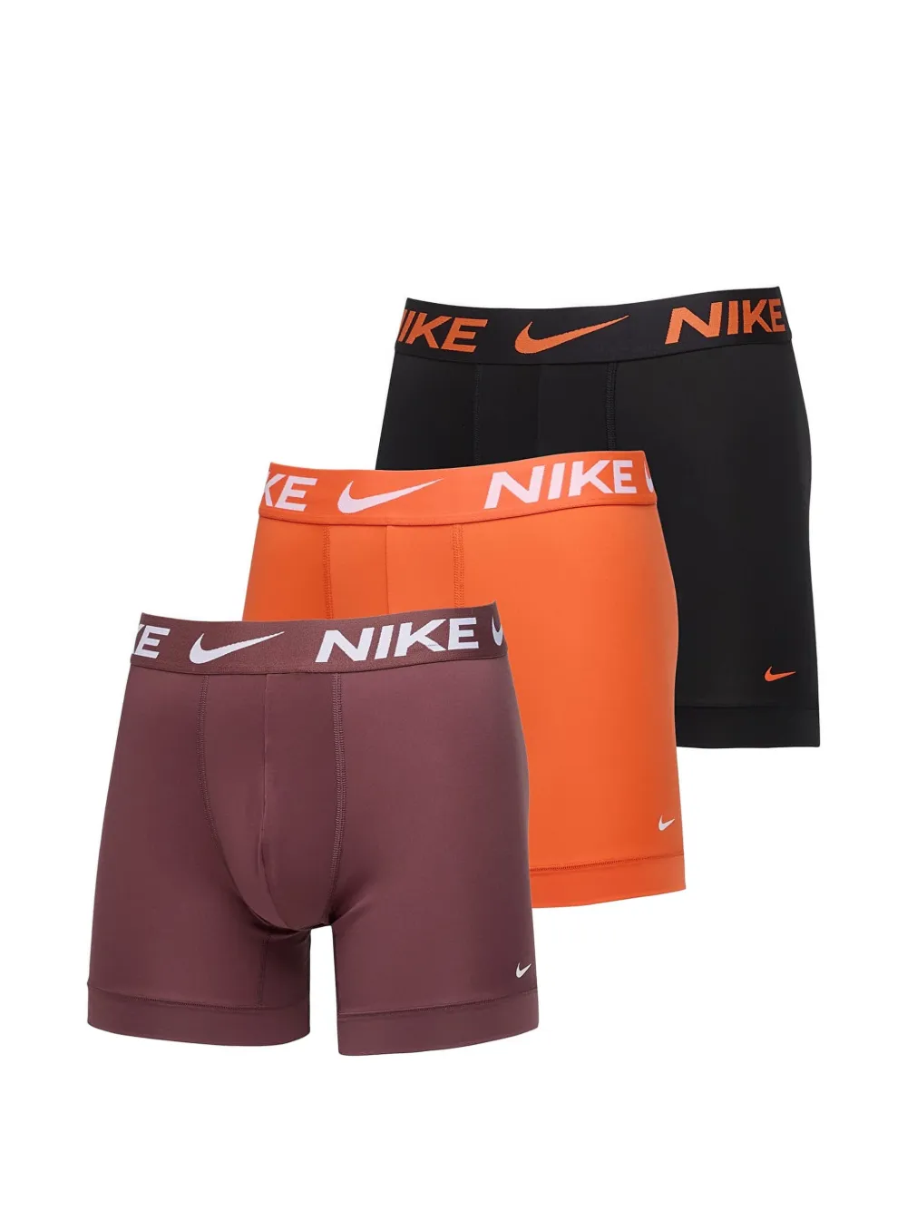 Nike logo-waistband boxer briefs (set of three) - Arancione