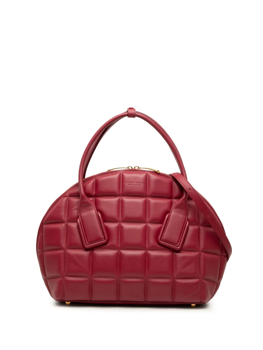 Bottega Veneta Pre-Owned 2021-2026 Medium Padded Leather Swoop Bag satchel - Rot