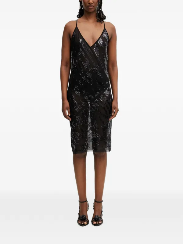 rick owens sheer dress LI01F7571_TUSM21_4501 | One Shoulder Gown