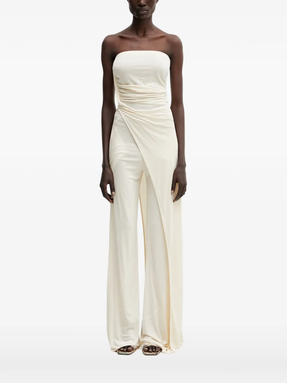 Rick Owens Lilies Top senza spalline con drappeggio - Toni neutri