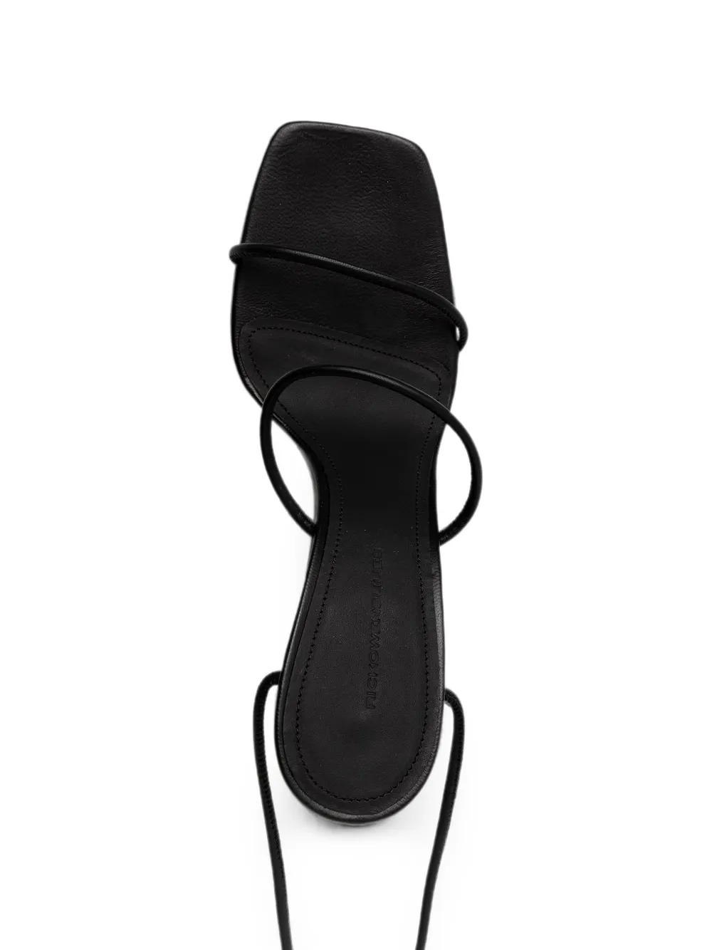 Rick Owens Lilies Cantilever lace-up wedge sandals Zwart