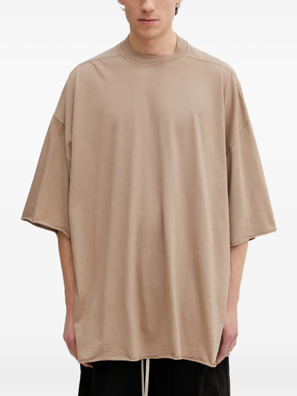 Rick Owens DRKSHDW raw-cut oversized T-shirt - Toni neutri