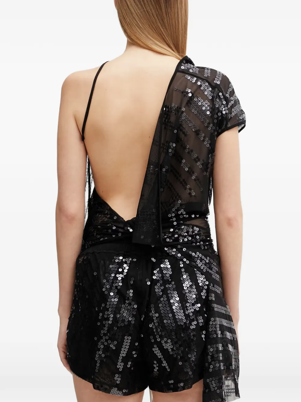 Rick Owens Lilies Asymmetrische top Zwart