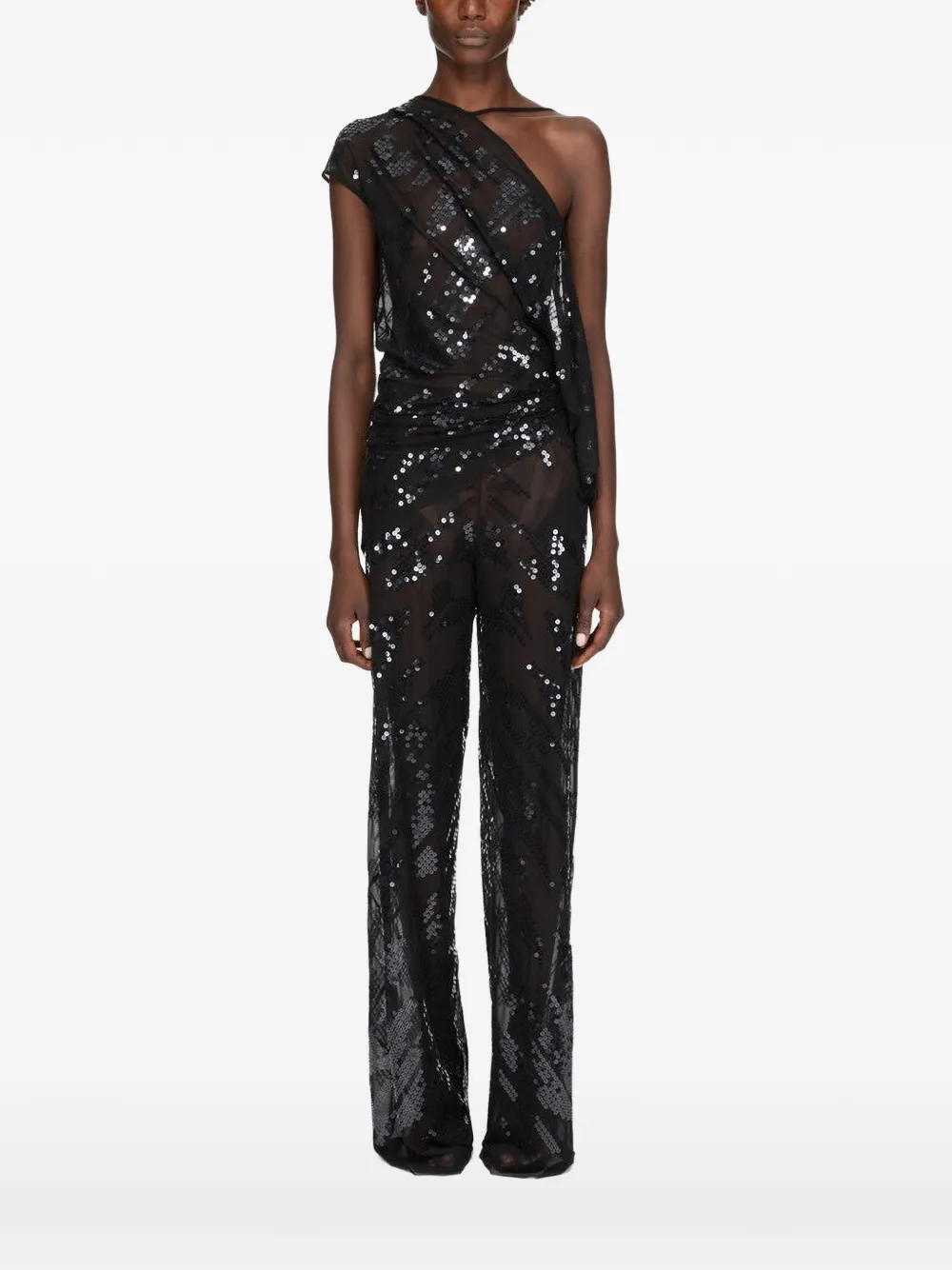 Rick Owens Lilies Asymmetrische top Zwart