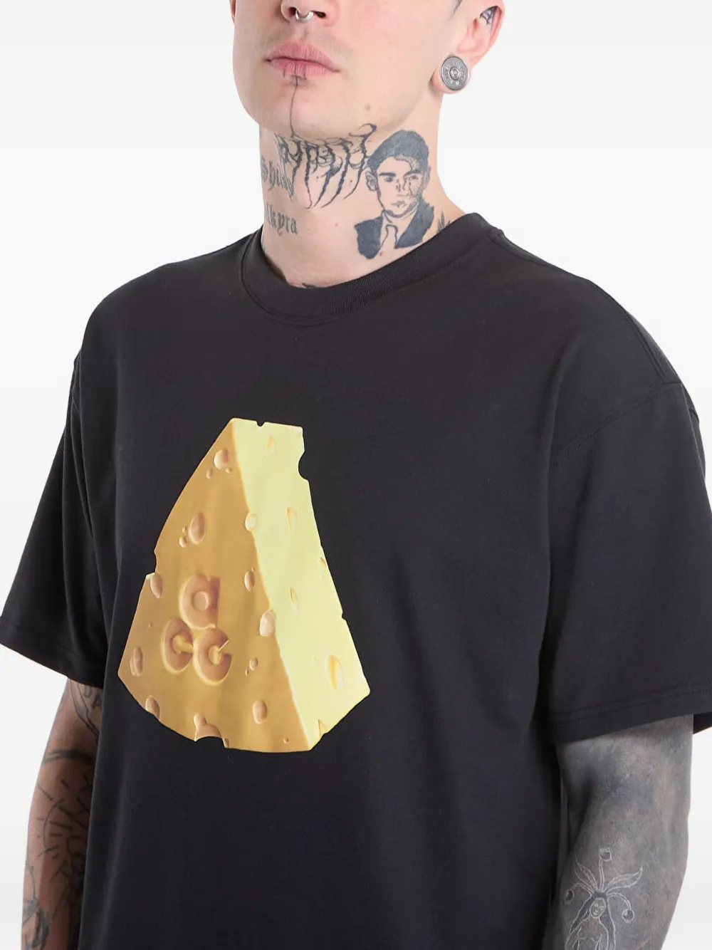 Nike ACG cheese-print T-shirt Zwart
