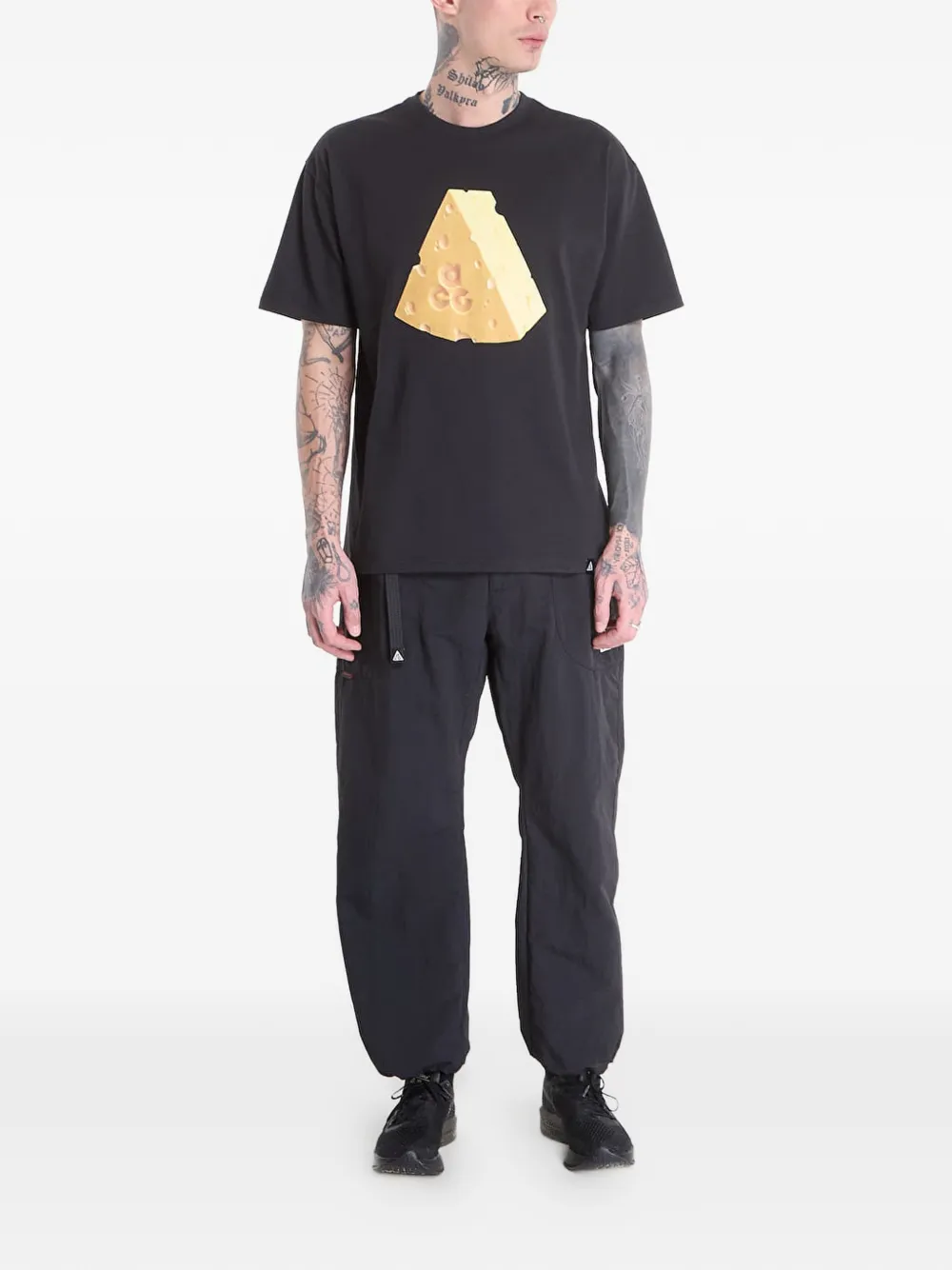Nike ACG cheese-print T-shirt Zwart