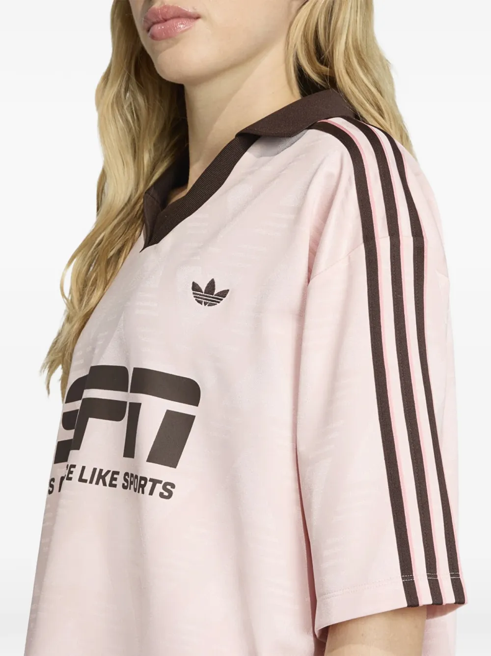 adidas Gestreept T-shirt Roze