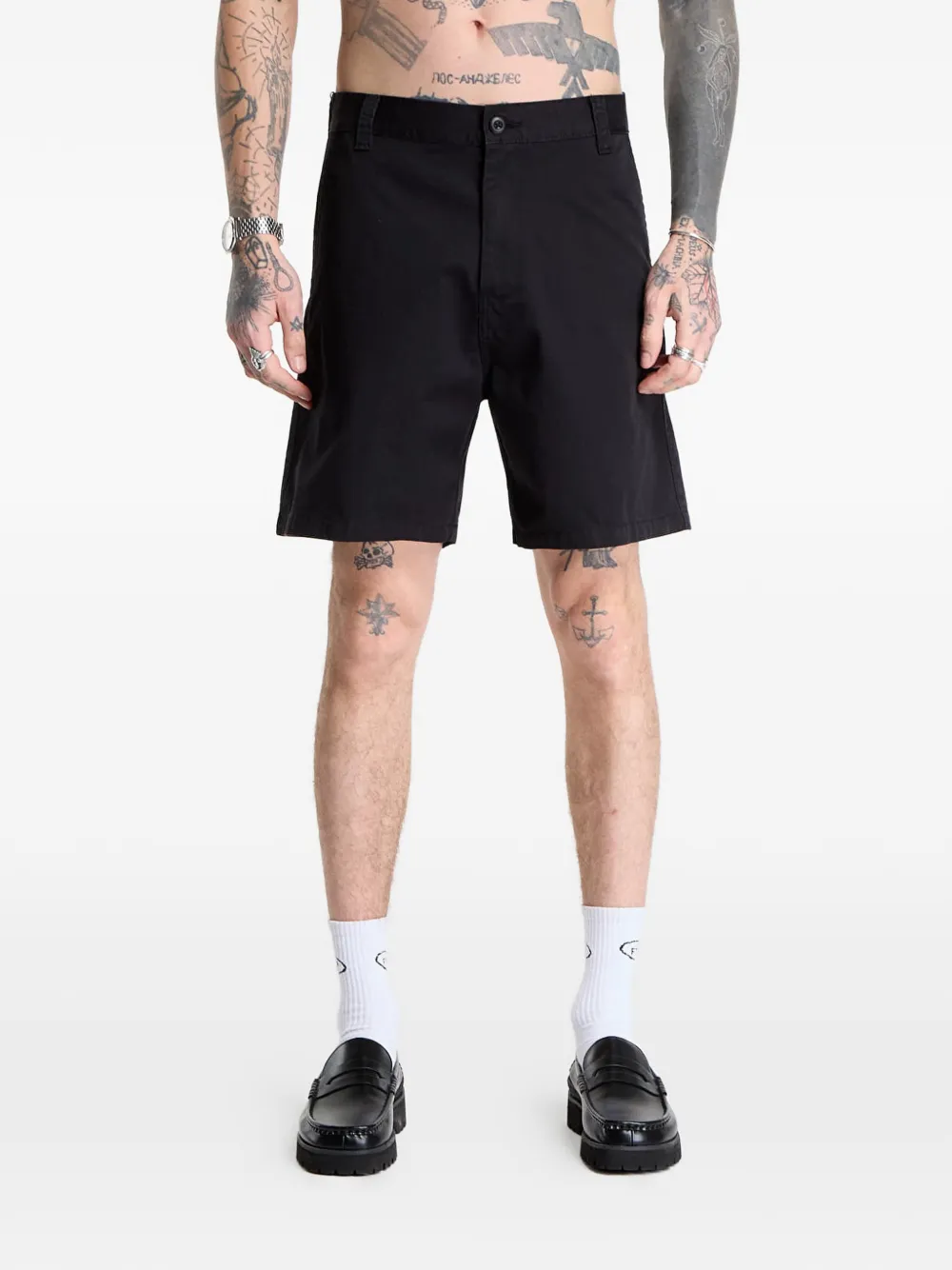Carhartt WIP Brady logo-patch shorts - Schwarz