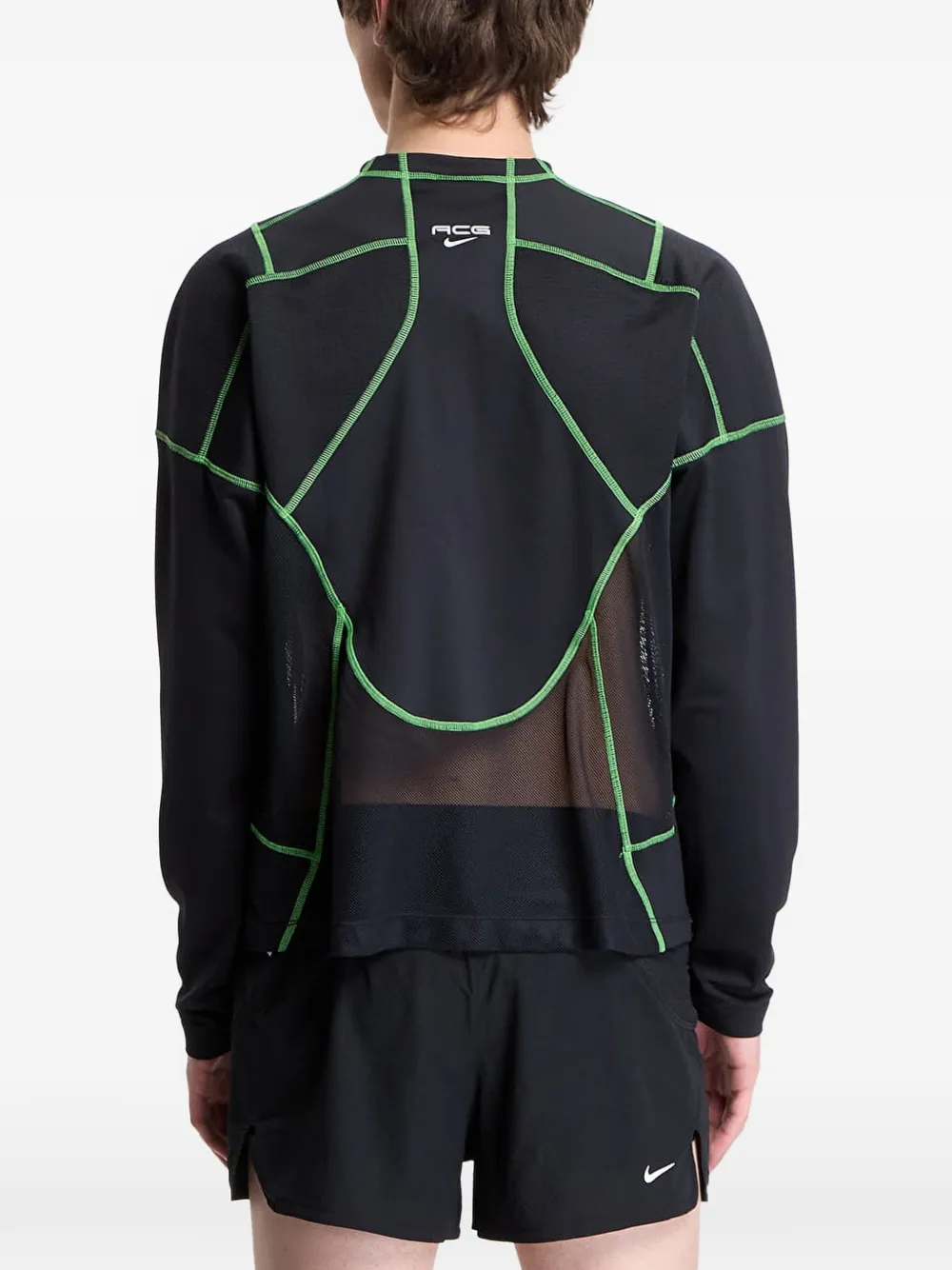 Nike ACG Vault top met contrasterend stiksel Zwart