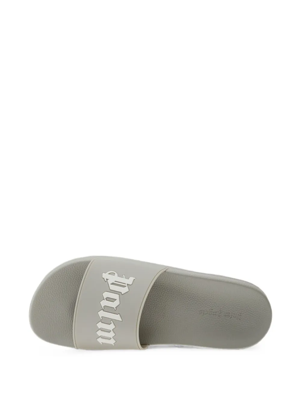 Palm Angels logo-print slippers Grijs