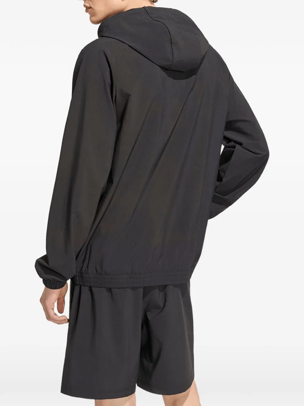 adidas Tech Trefoil Essentials zip-up hoodie Zwart