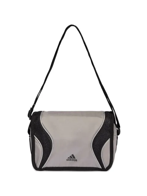 adidas logo-print mesh-panel messenger bag
